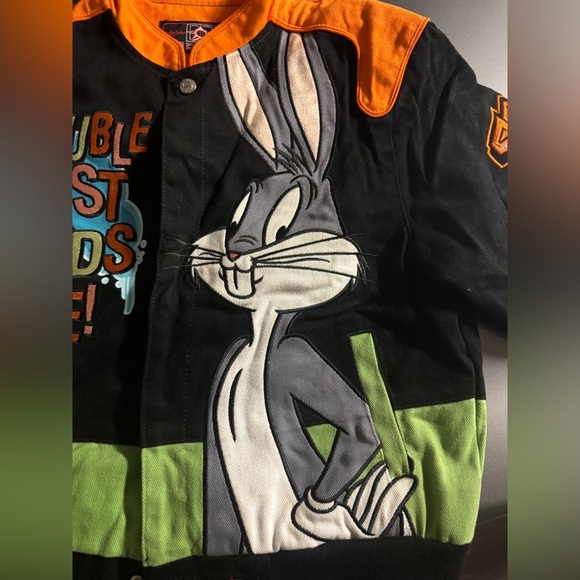 NWT Looney Tunes VTG USA Junior Jacket Sz L. Bugs Bunny. Cartoon Network RARE - Picture 10 of 11